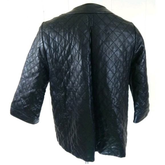 Vince Quilted Leather Swing Jacket - Picture 2 of 5